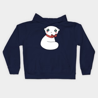 Pretty White Kitty Kids Hoodie